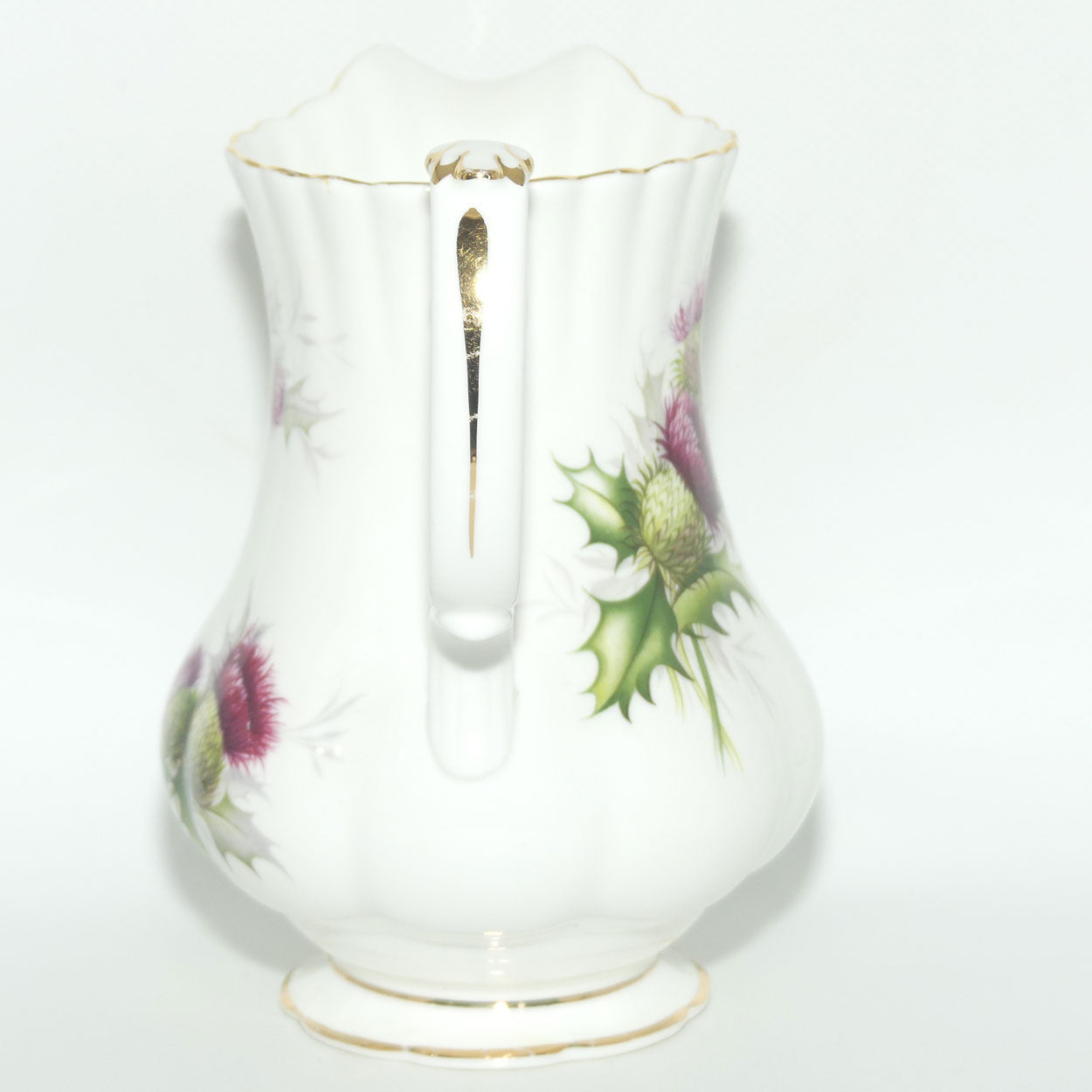 Royal Albert Bone China England Highland Thistle tall milk jug