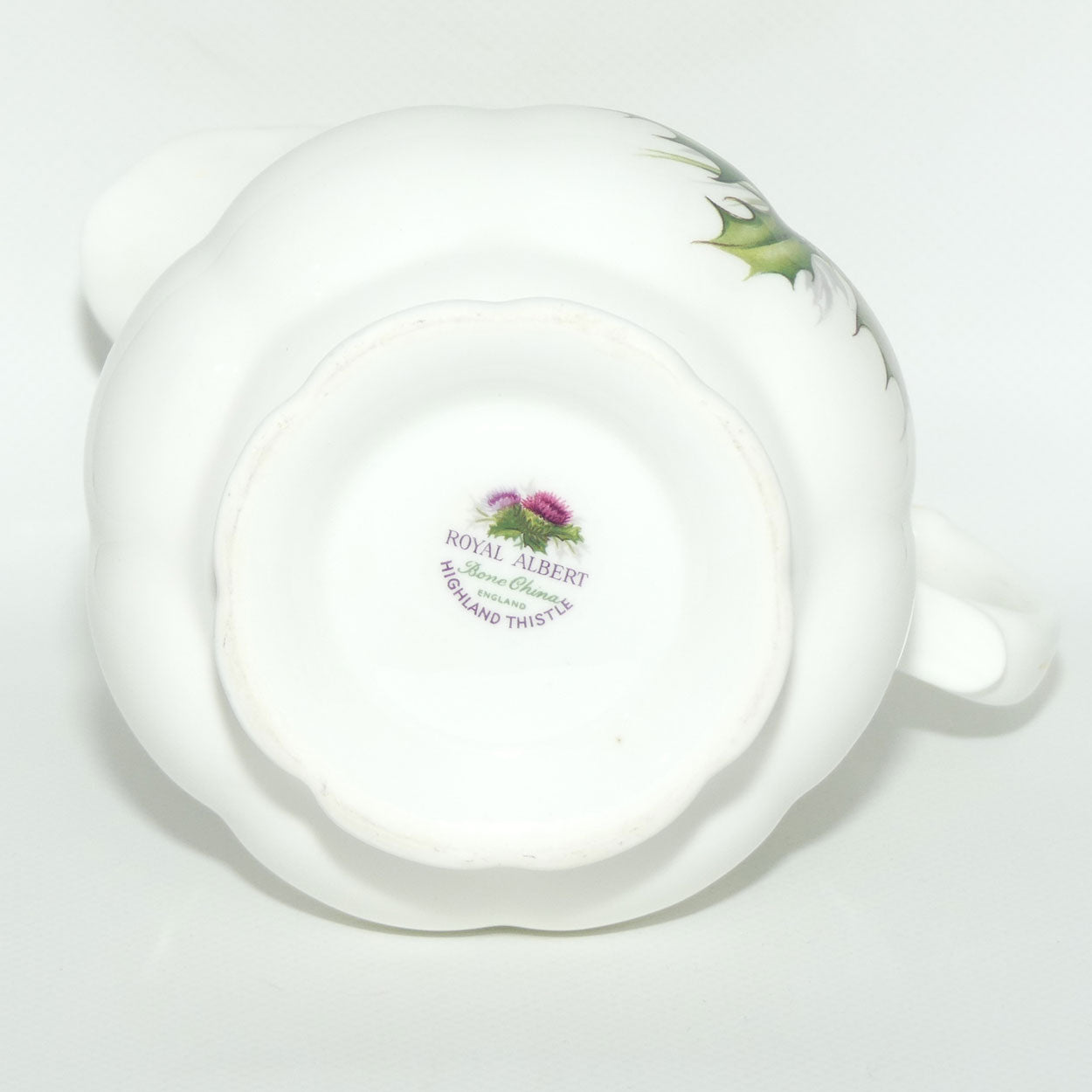 Royal Albert Bone China England Highland Thistle tall milk jug