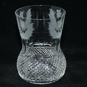 Edinburgh Crystal Thistle pattern set of 6 Old Fashioned Tumblers | 10cm | 275ml