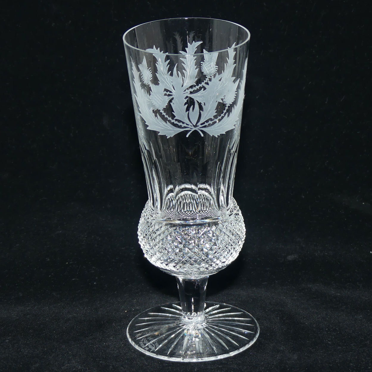 Edinburgh Crystal Thistle pattern set of 6 tall Champagne flutes | 17 ...