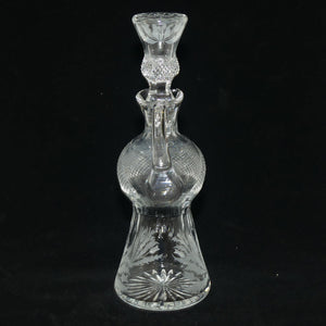 Edinburgh Crystal Thistle pattern Handled Claret decanter