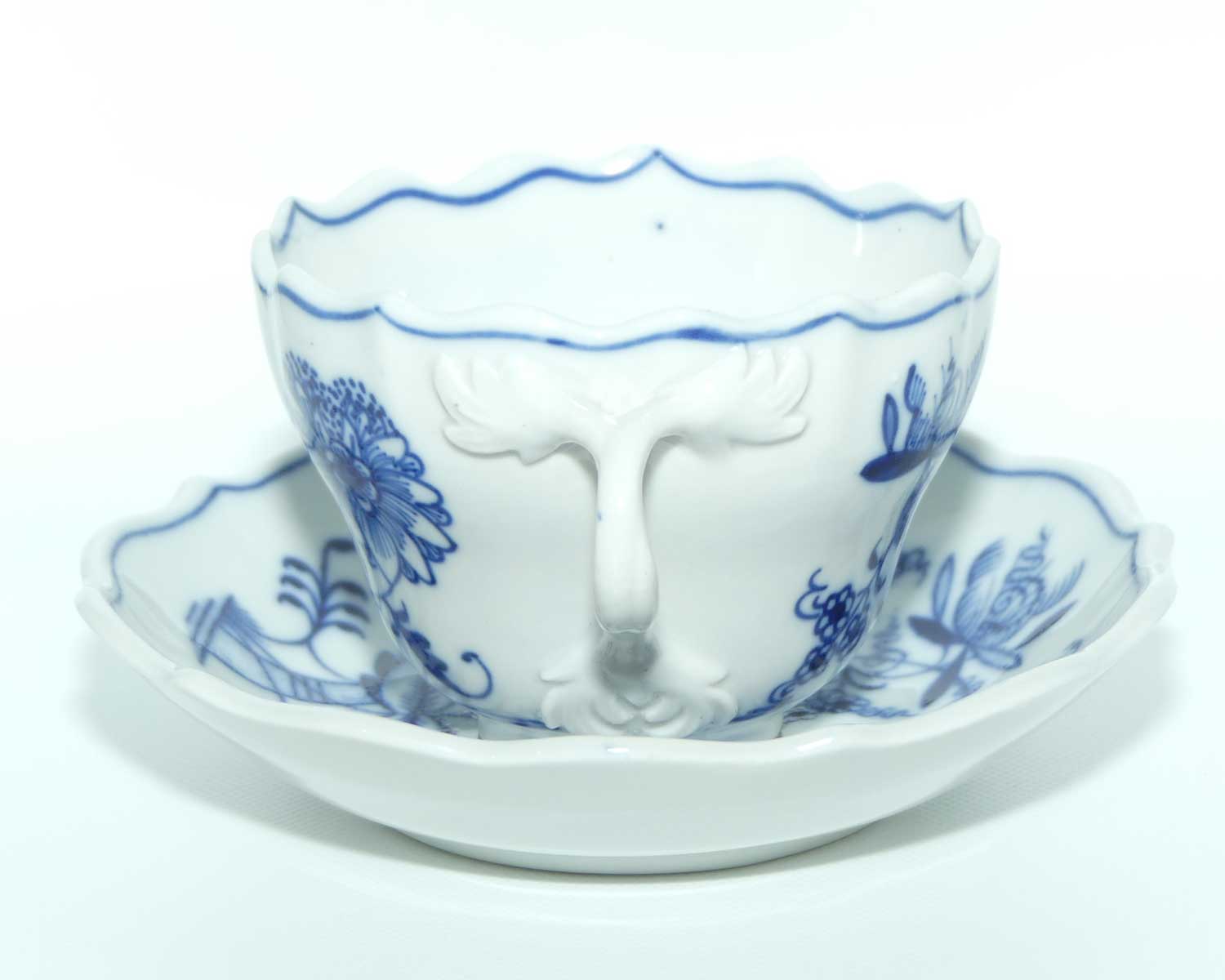 Meissen Blue Onion | Zwiebelmuster tea duo | mixed backstamps
