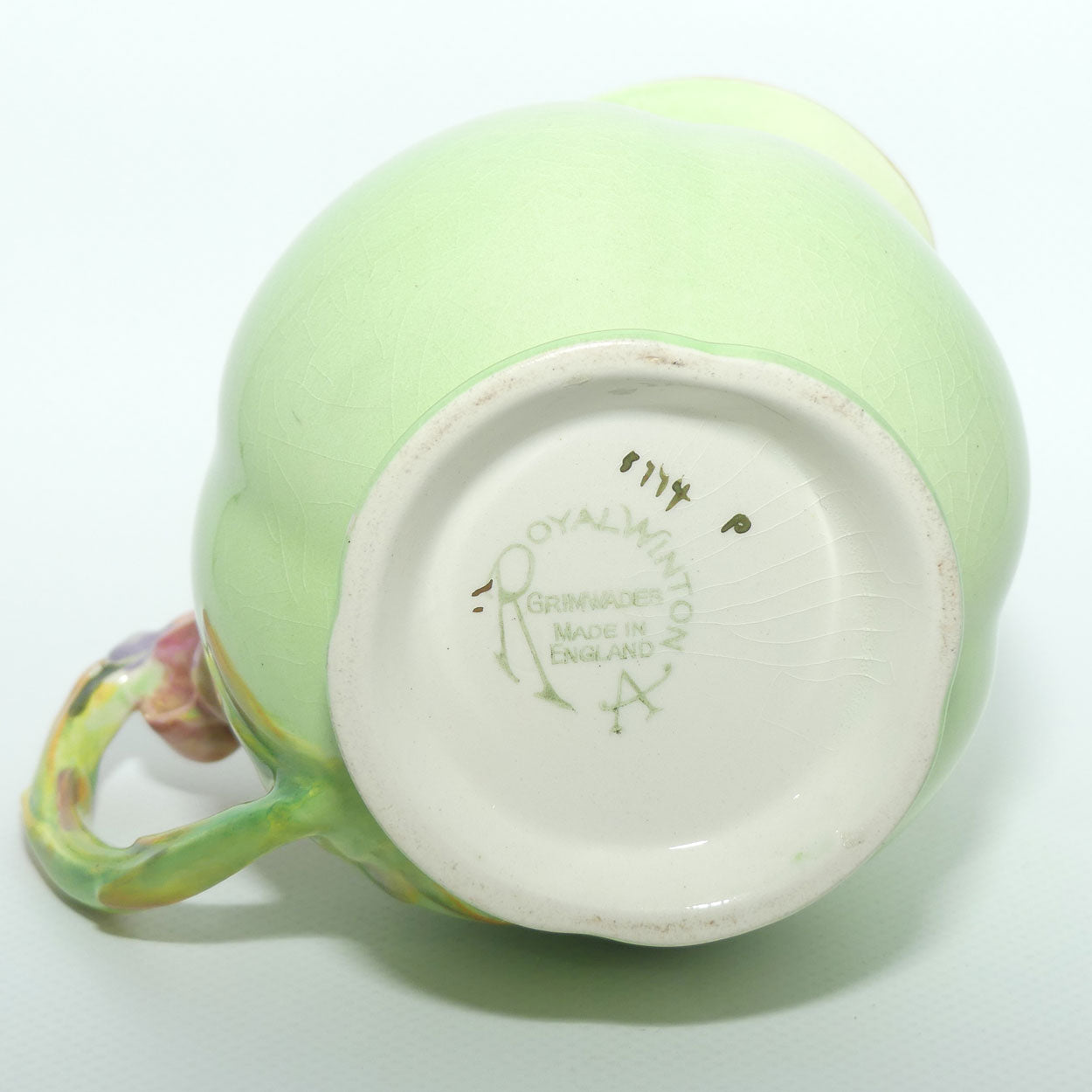 Royal Winton Tiger Lily jug | Green