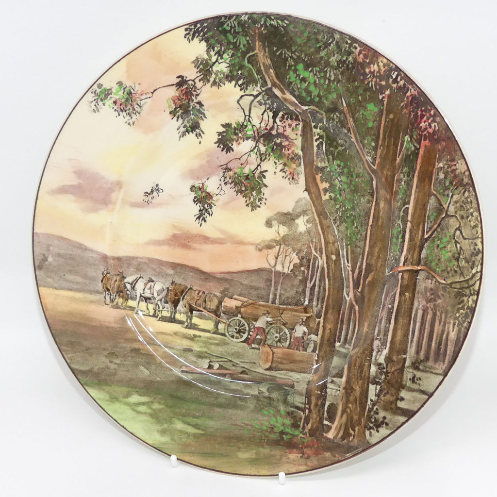 Royal Doulton Australiana | Timber Wagon plate D5367