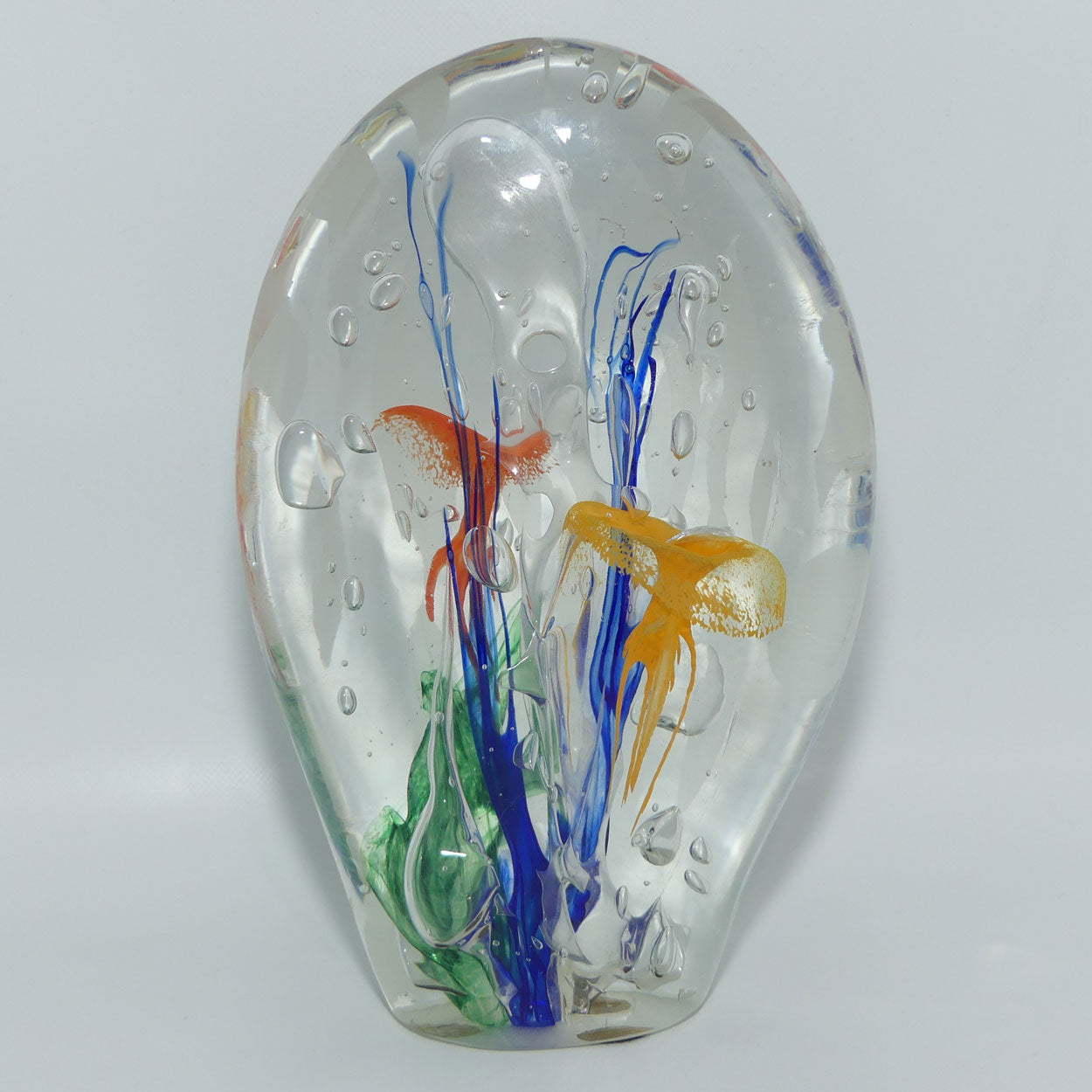 Tina Cooper Studio Art Glass Lump paperweight