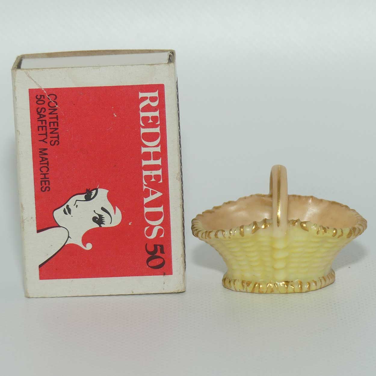 Royal Worcester Blush Ivory Basket 1 (Tiny)