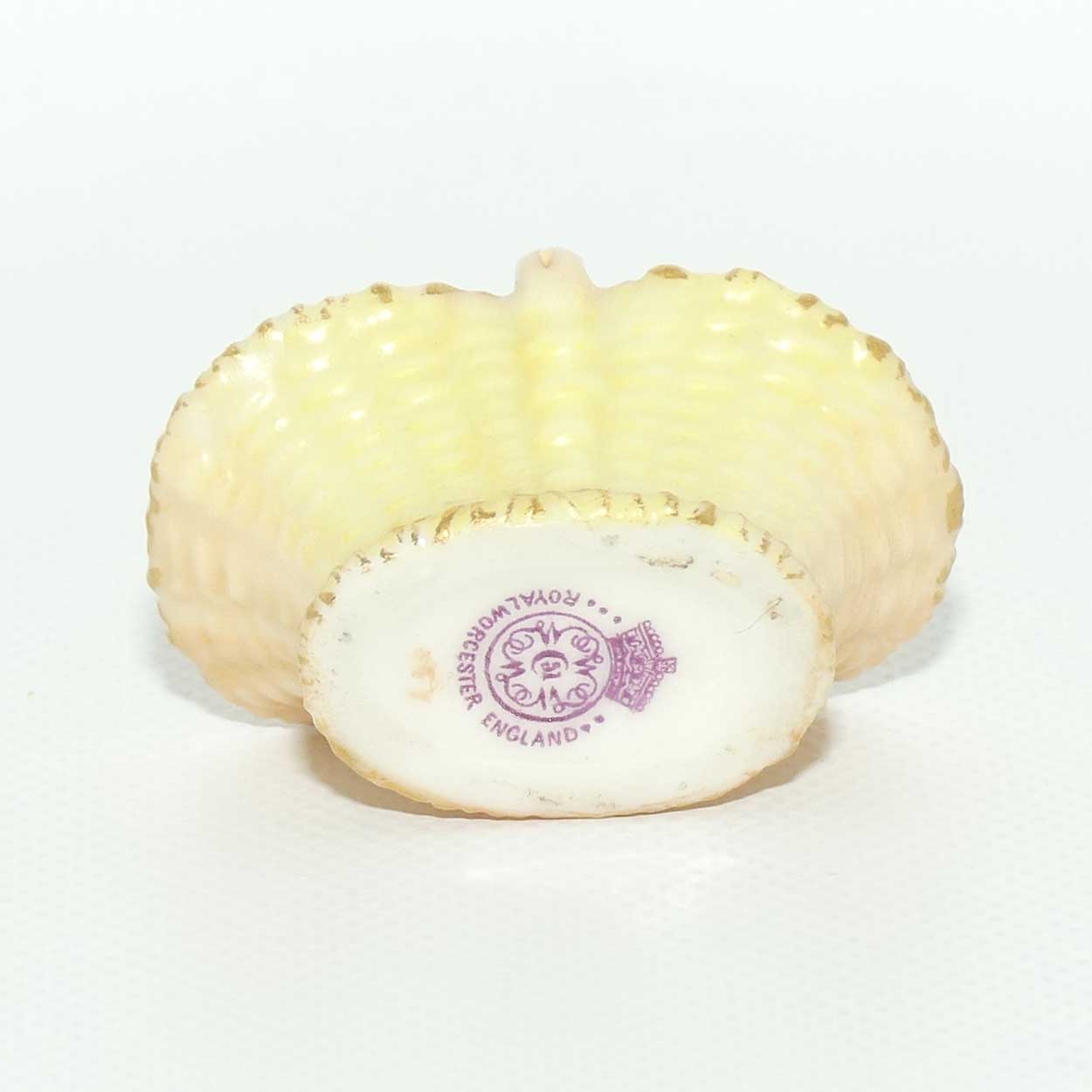 Royal Worcester Blush Ivory Basket 1 (Tiny)