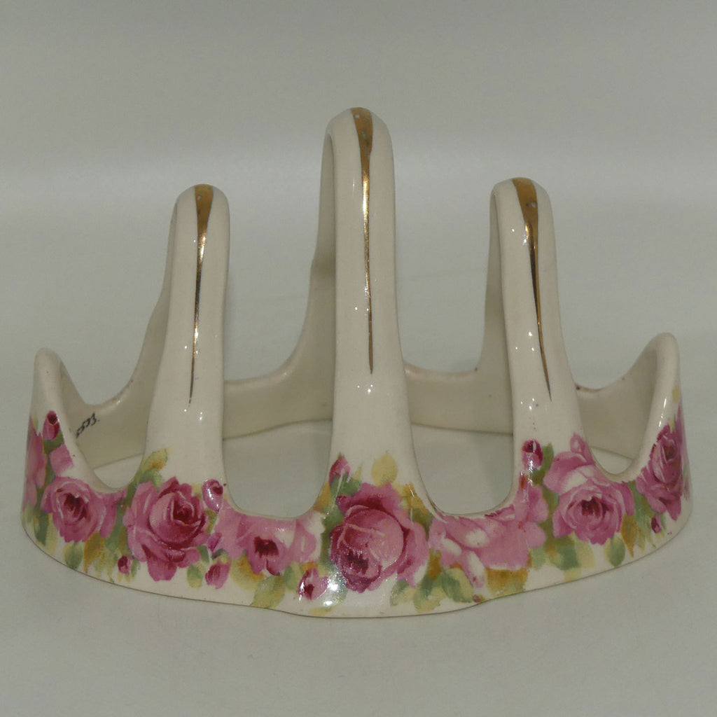 Royal Doulton Raby Rose 4 section toast rack D5533