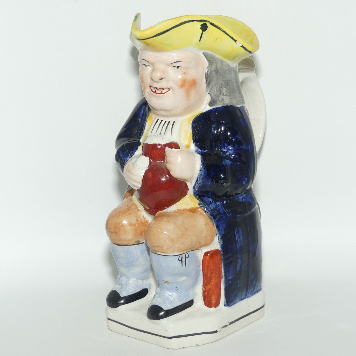 Early 20th Cent Staffordshire Pottery toby jug | Colourful