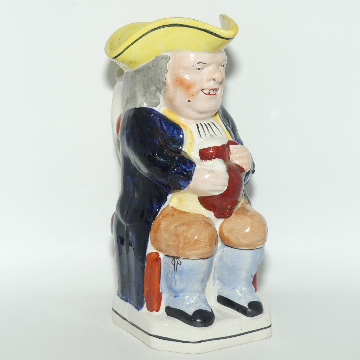 Early 20th Cent Staffordshire Pottery toby jug | Colourful