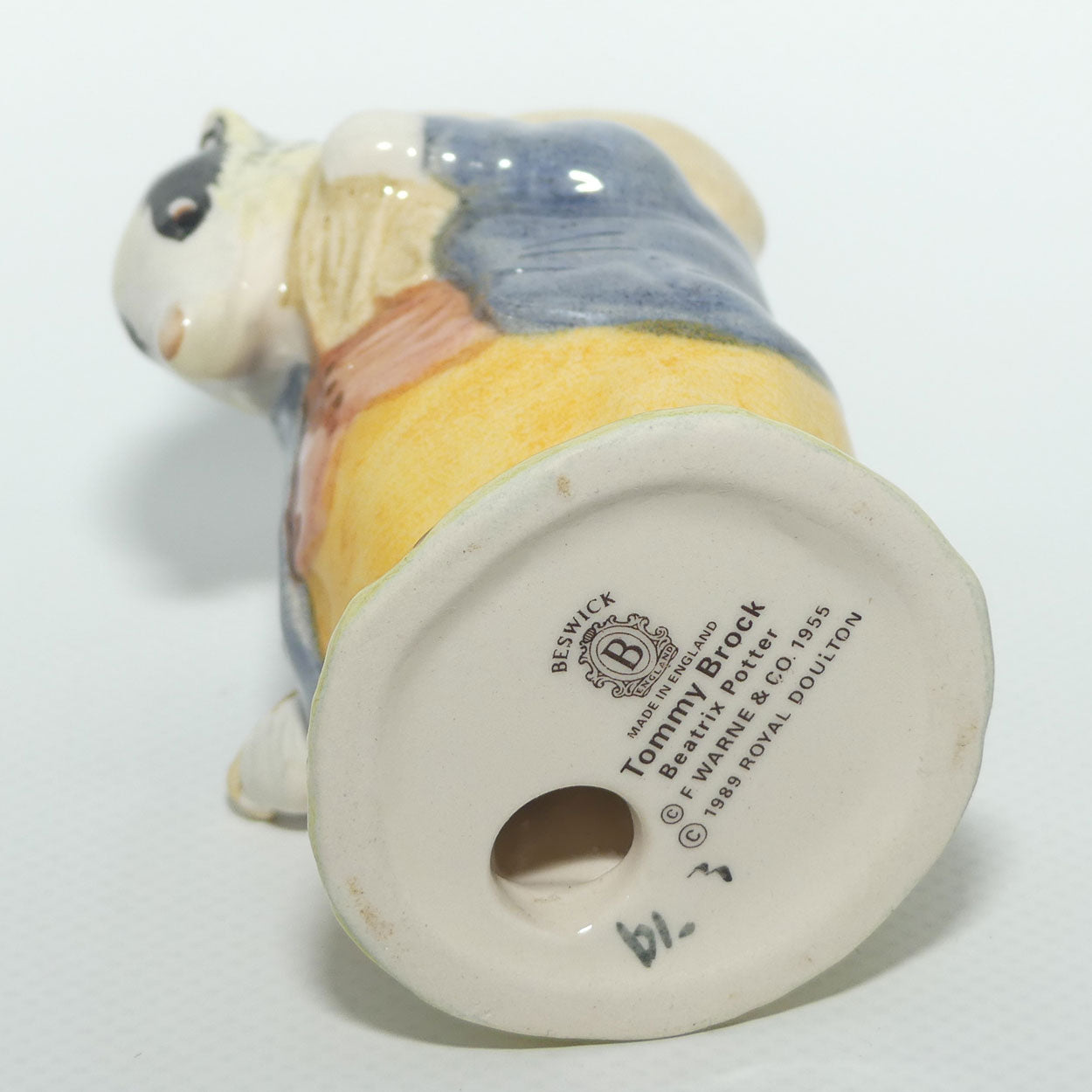 Beswick Beatrix Potter Tommy Brock | Handle In | Large Eyepatches | BP10a| #1