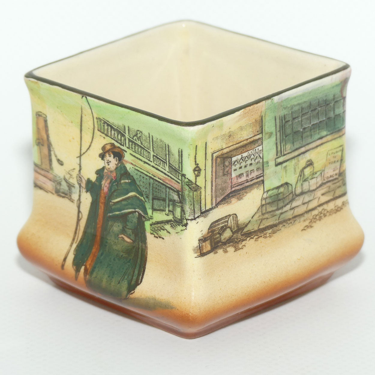 Royal Doulton Dickens Tony Weller small square vase D5175 | Shape 7013