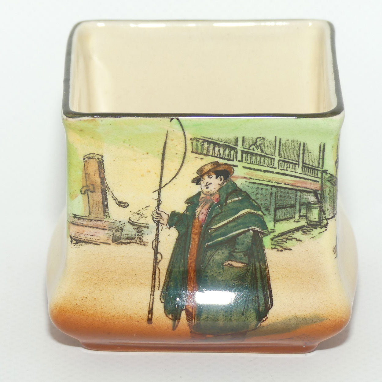 Royal Doulton Dickens Tony Weller small square vase D5175 | Shape 7013