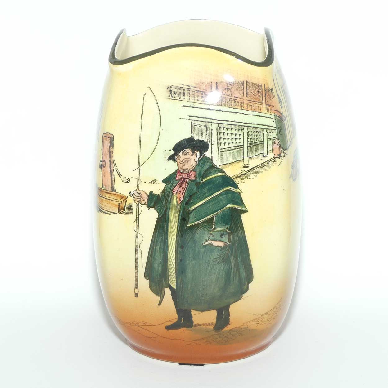Royal Doulton Dickens Tony Weller unusual shape vase D5175 | Shape 7992