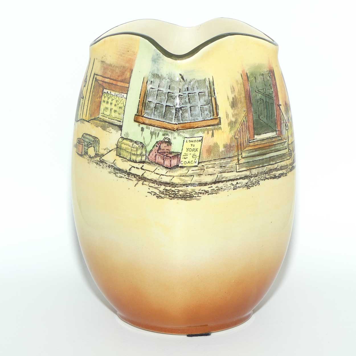 Royal Doulton Dickens Tony Weller unusual shape vase D5175 | Shape 7992