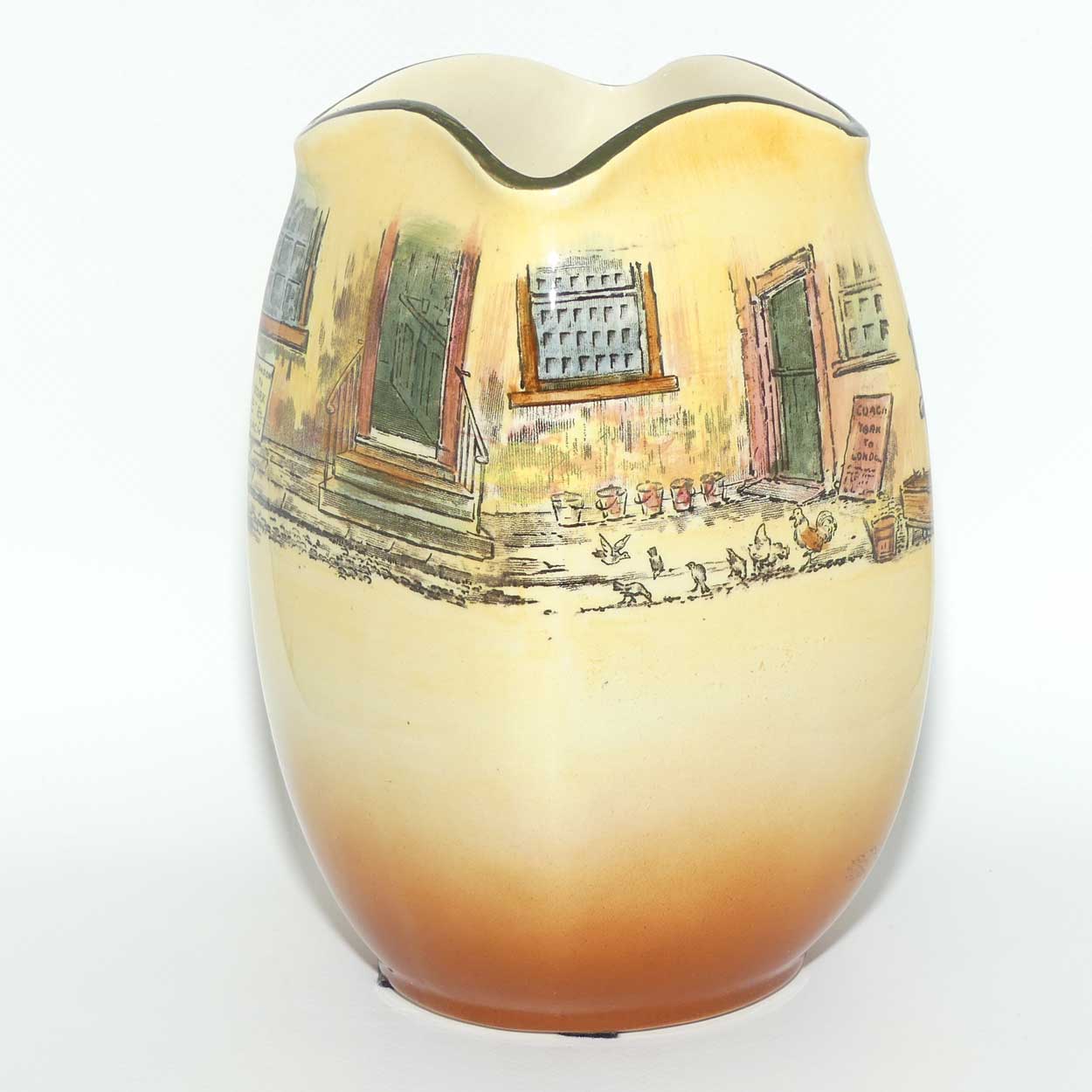 Royal Doulton Dickens Tony Weller unusual shape vase D5175 | Shape 7992