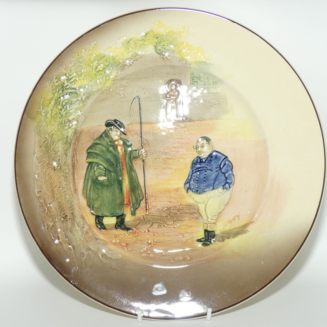 Royal Doulton Dickens Tony Weller low relief round plate D5833