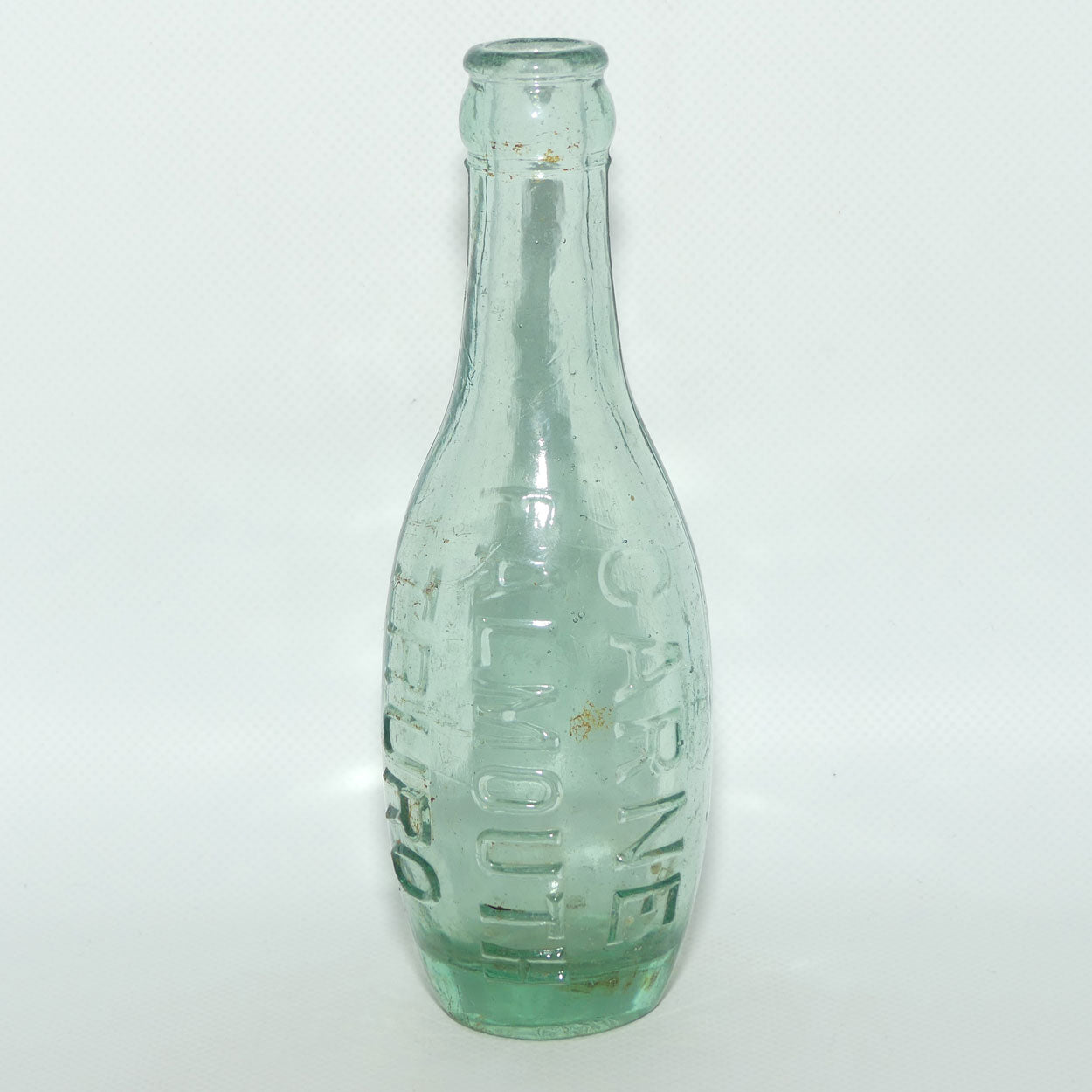 Antique Flat bottom Torpedo bottle | Skittle bottle | CARNE FALMOUTH TRURO