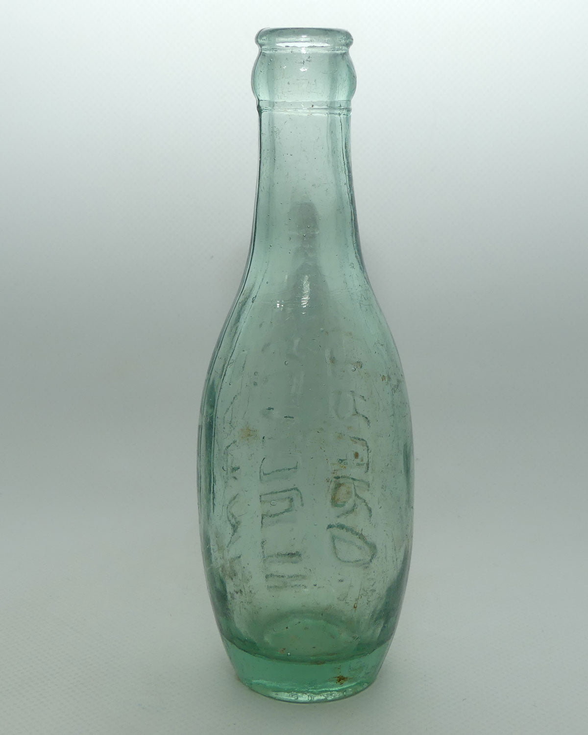 Antique Flat bottom Torpedo bottle | Skittle bottle | CARNE FALMOUTH TRURO