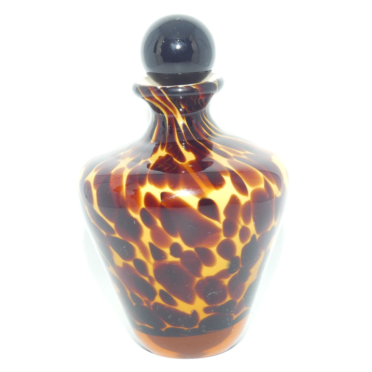 Art Glass Tortoiseshell perfume bottle