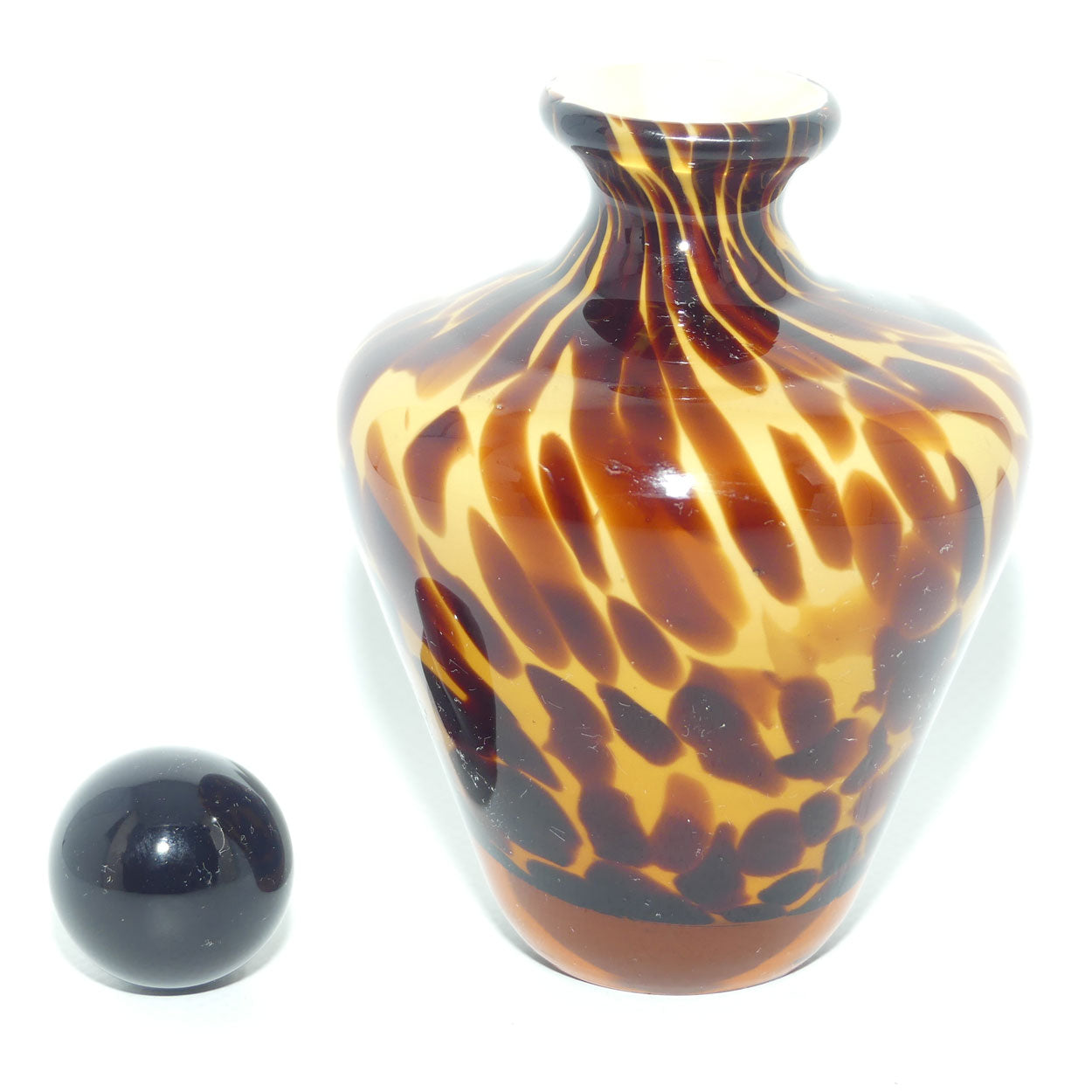 Art Glass Tortoiseshell perfume bottle
