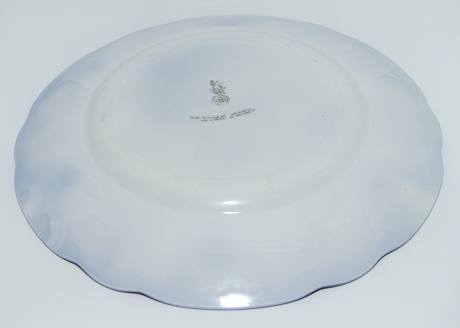 Royal Doulton Shakespearean A | Flow Blue | As You like It | Touch