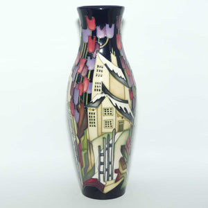 Moorcroft Town of Flowers at Christmas vase | Shape 120/9 | NE #104