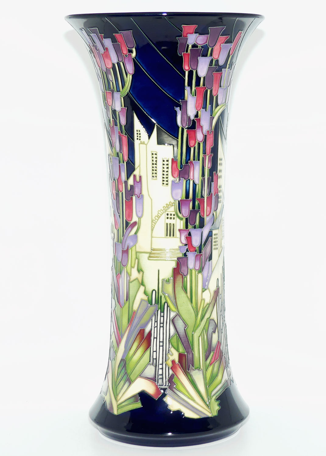 Moorcroft Town of Flowers 159/18 Prestige Vase | NE #112