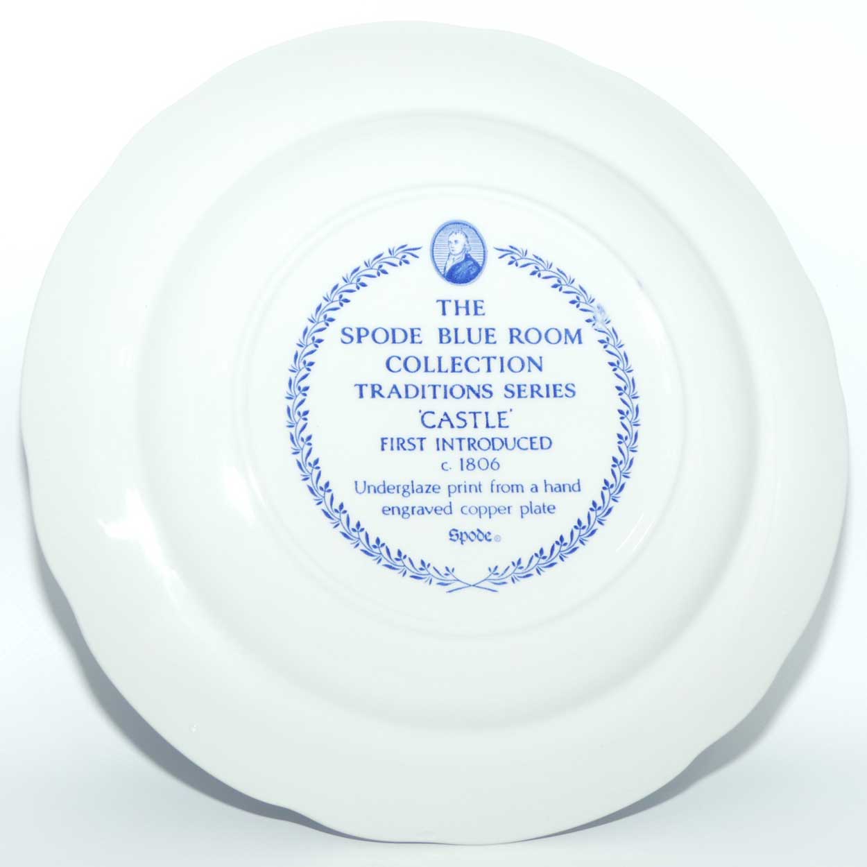 Spode Blue Room Collection | Traditions series plate | Castle | 26cm