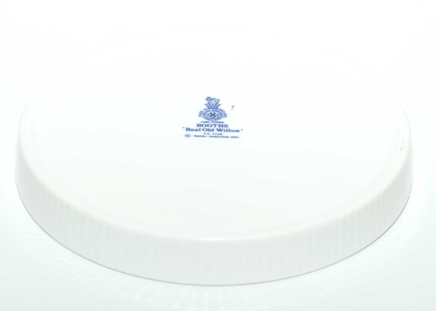 Royal Doulton Booths Real Old Willow pattern circular tray | 13.5cms diam