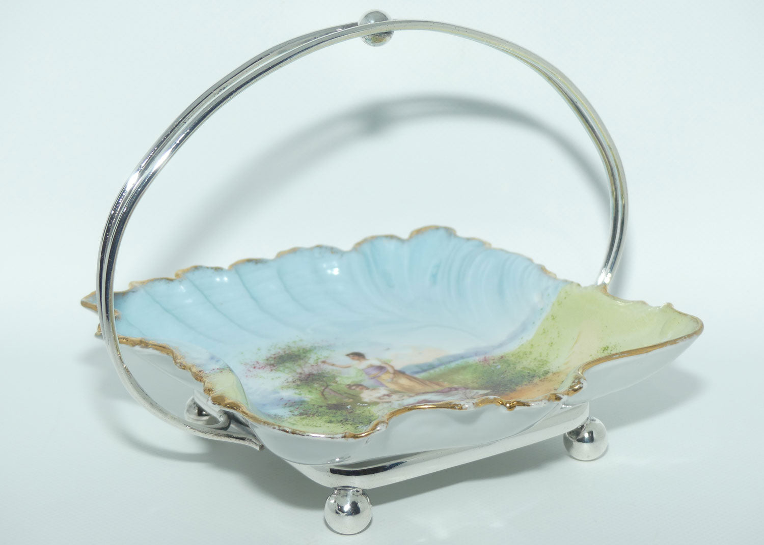 Superb European Tray in EP Silver Plated stand