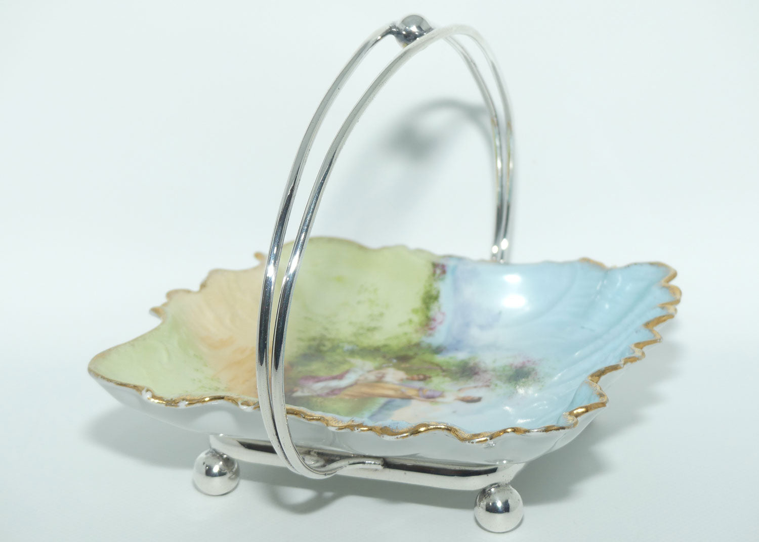 Superb European Tray in EP Silver Plated stand