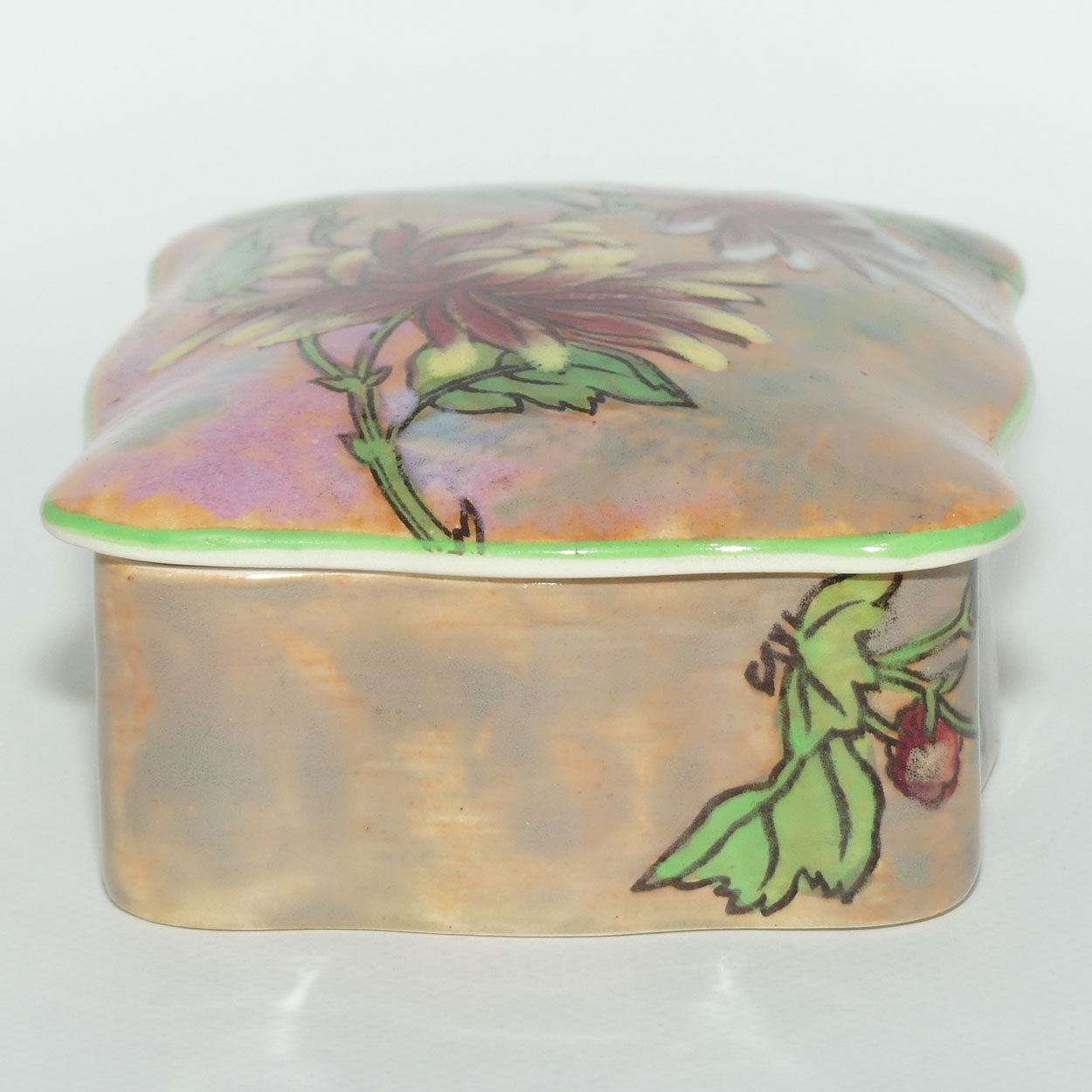 Royal Doulton Chrysanthemum rectangular trinket box D6299