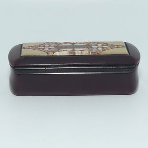 High Quality Pietra Dure lidded trinket box | stud box | Carlsbad