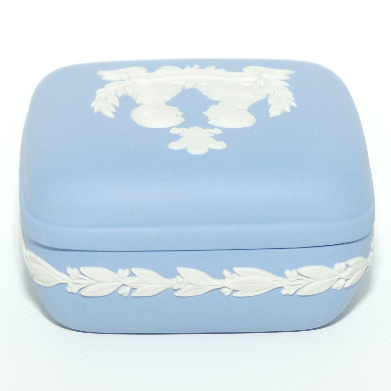 Wedgwood Jasper | White on Pale Blue | Royalty | 1981 Royal Wedding trinket box