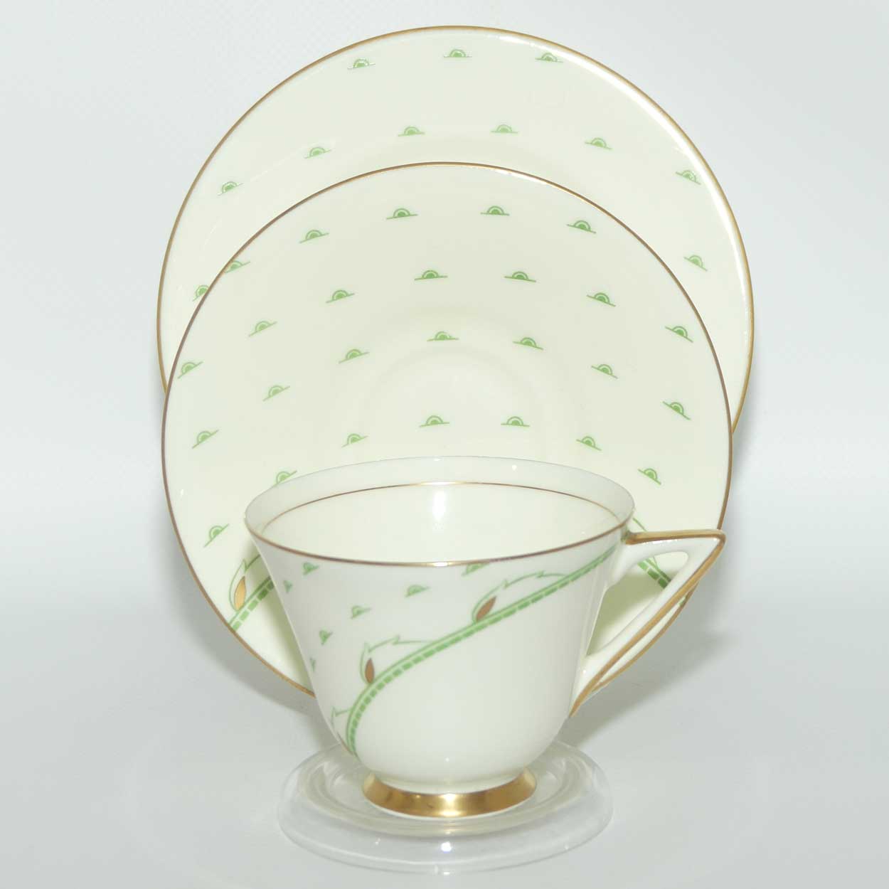 Royal Doulton Yvonne pattern trio | Art Deco | V1653