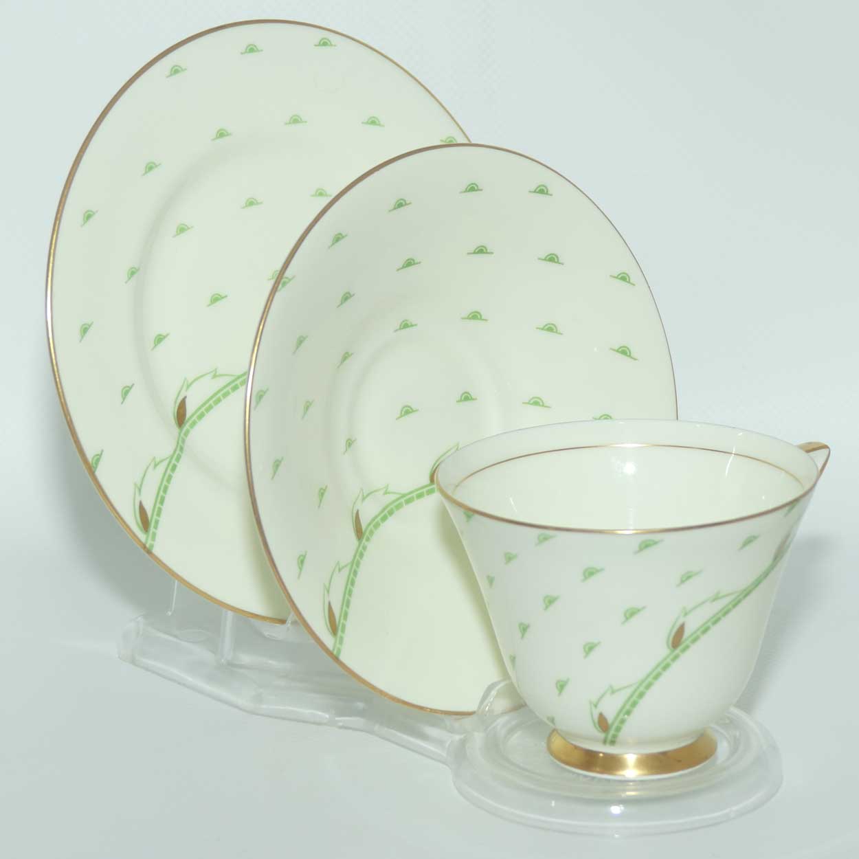 Royal Doulton Yvonne pattern trio | Art Deco | V1653
