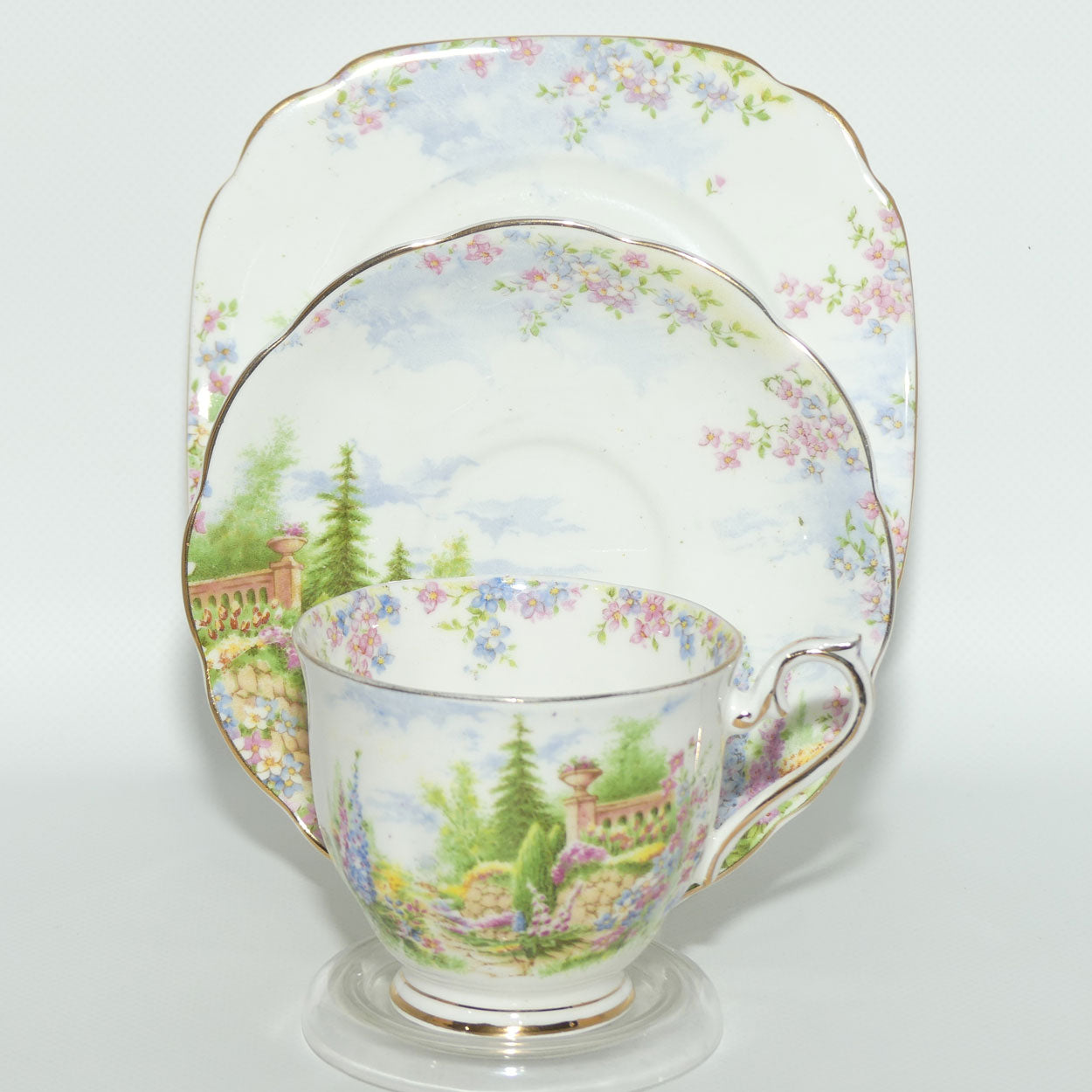 Royal Albert Bone China Kentish Rockery trio