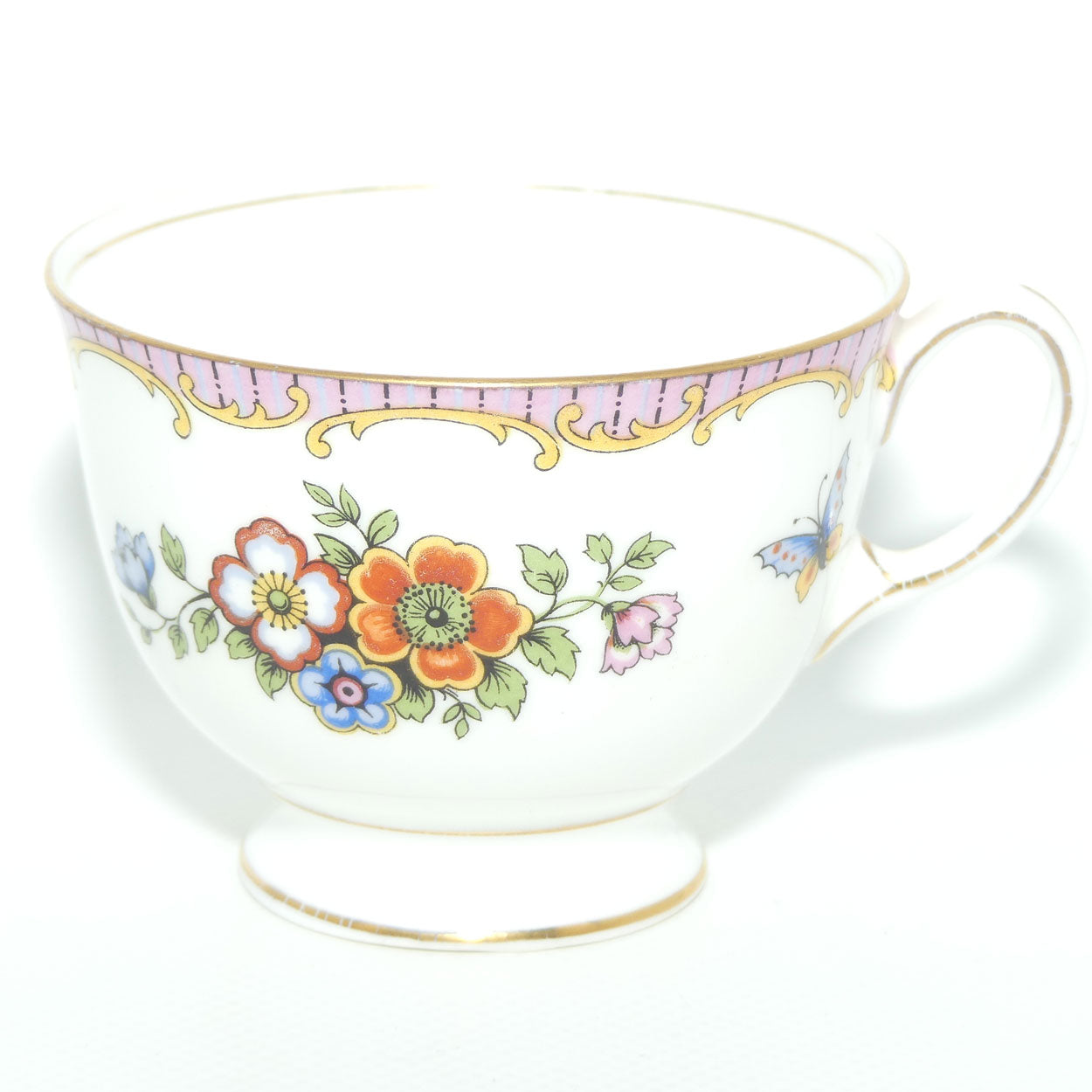 Aynsley Bone China Butterfly and Floral trio