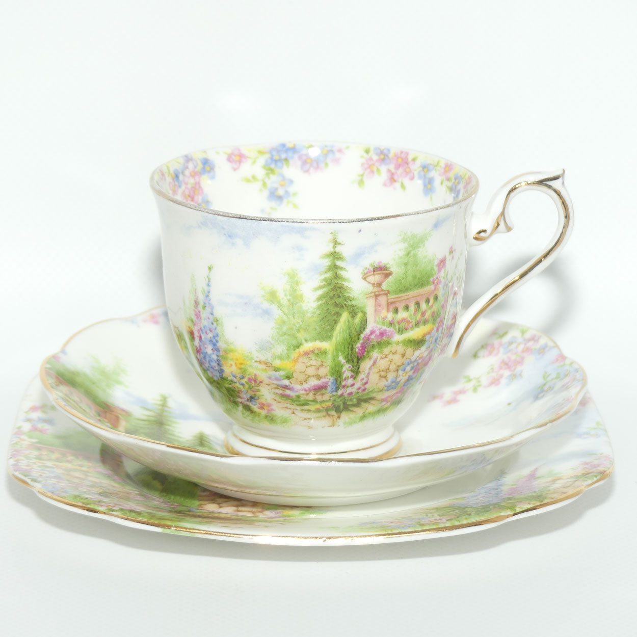 Royal Albert Bone China Kentish Rockery trio