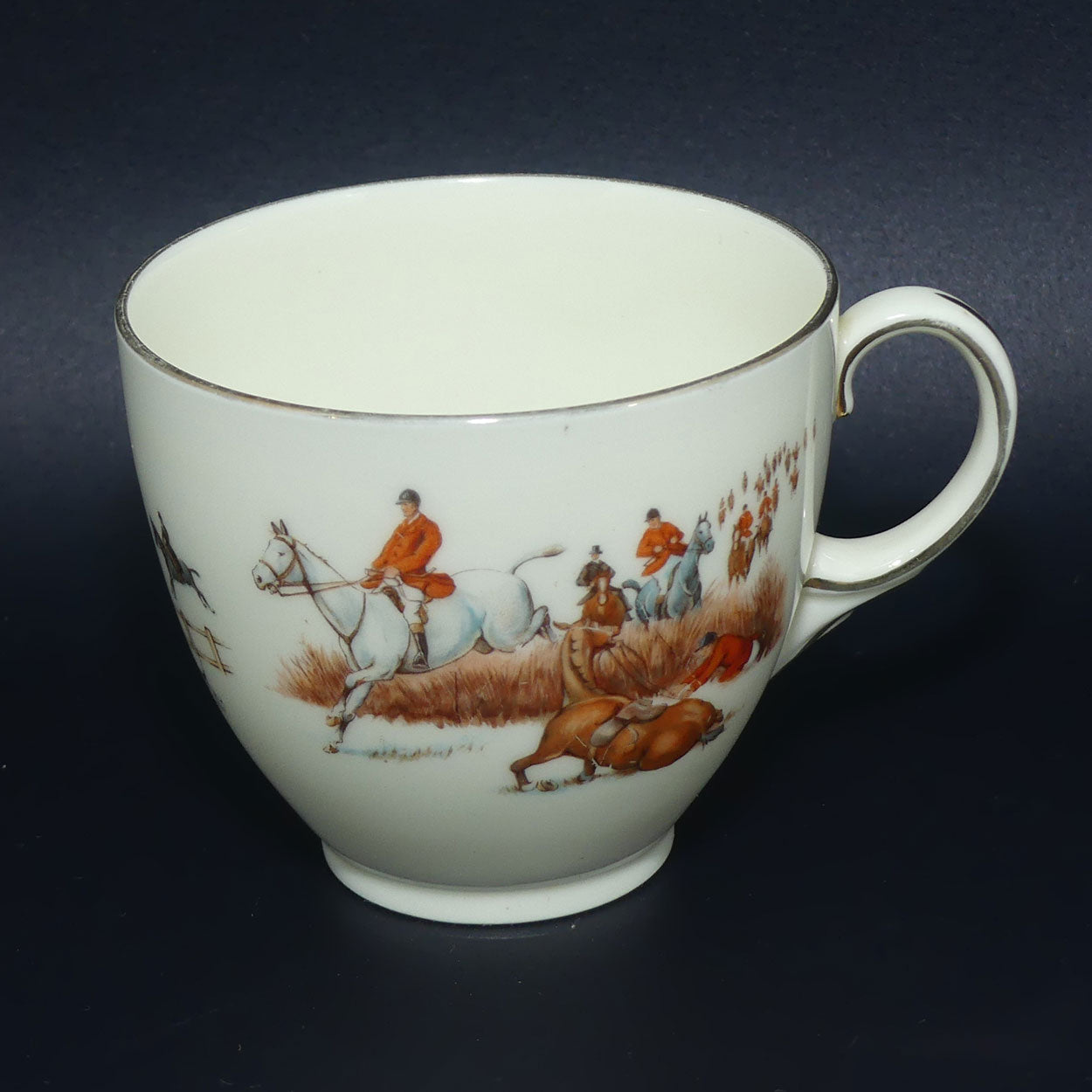Royal Doulton Fox Hunting V1474 | Trio #1 | rare White Ground