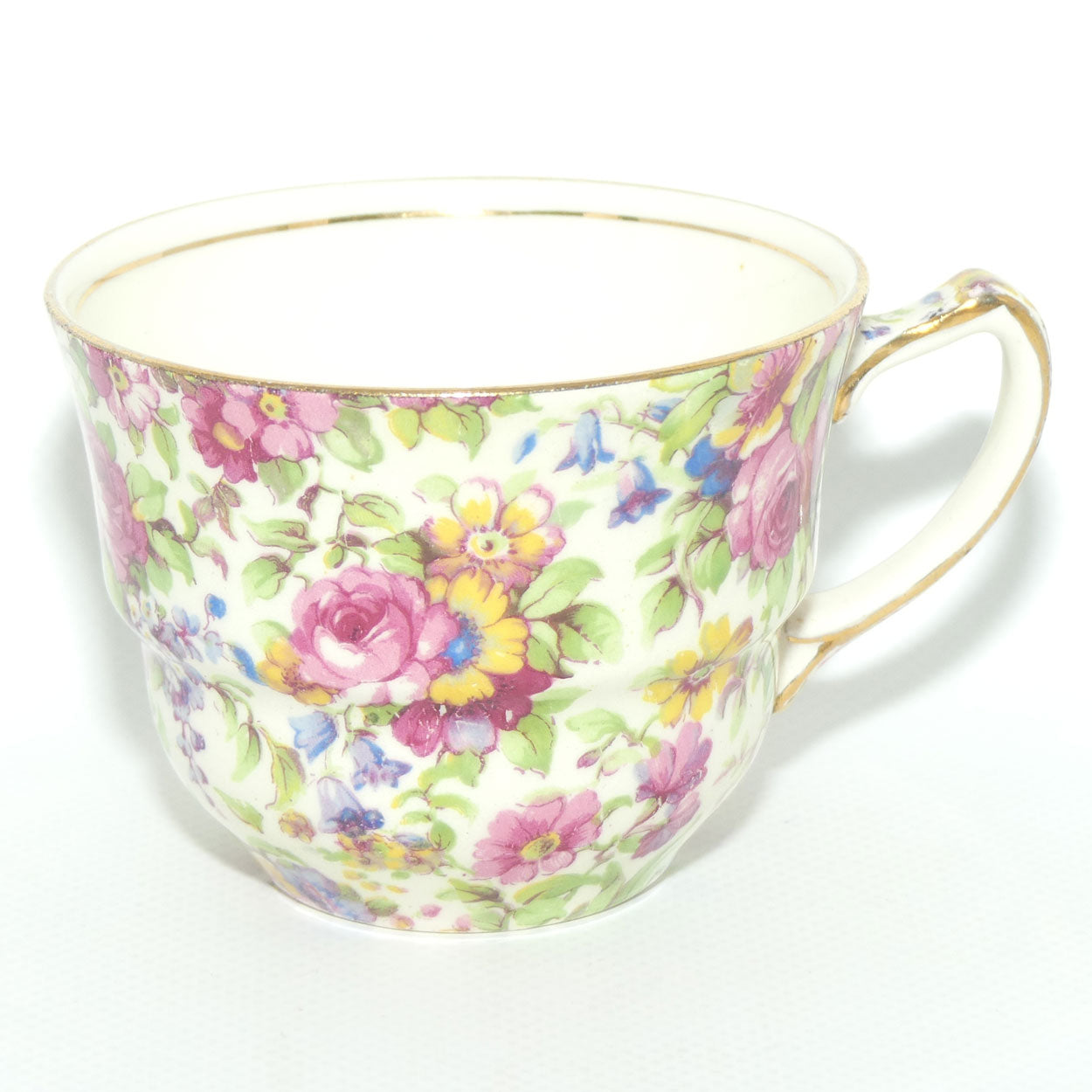 Royal Winton Summertime Chintz tea trio | Square Plate | #1