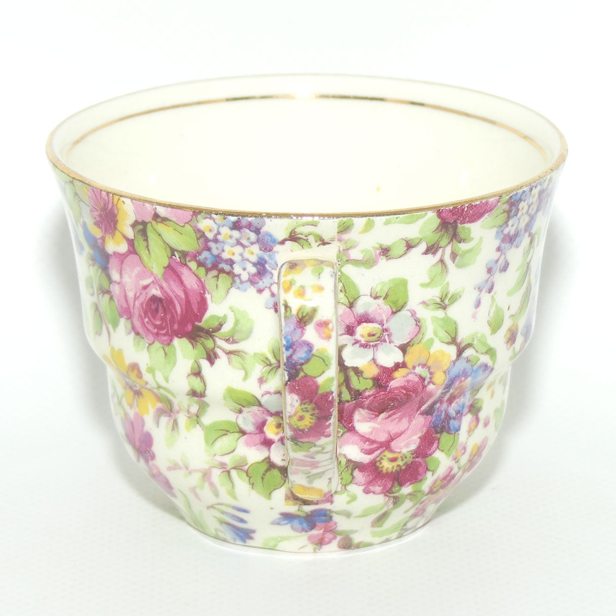 Royal Winton Summertime Chintz tea trio | Square Plate | #1