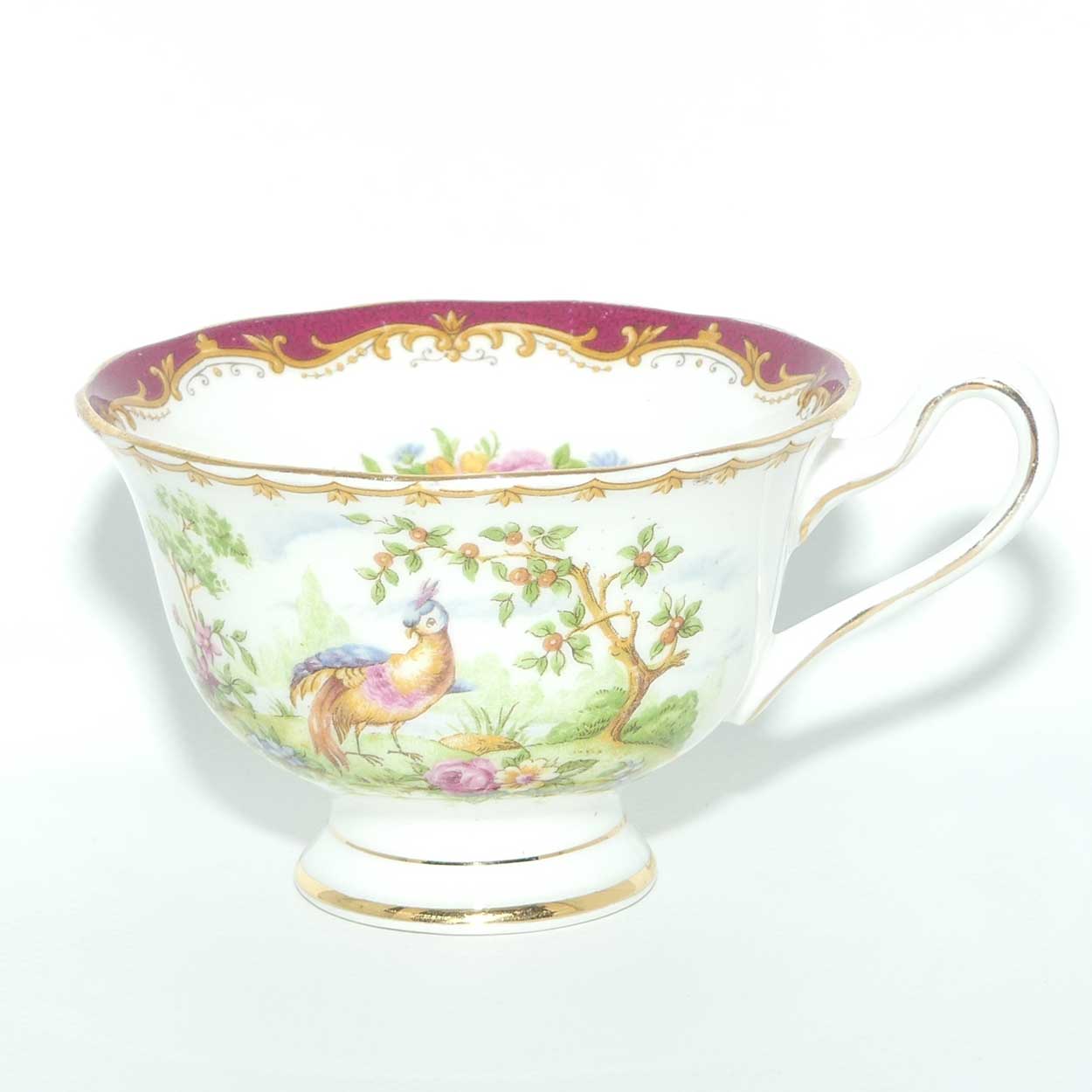 Royal Albert Bone China Chelsea Bird trio | Red Trim