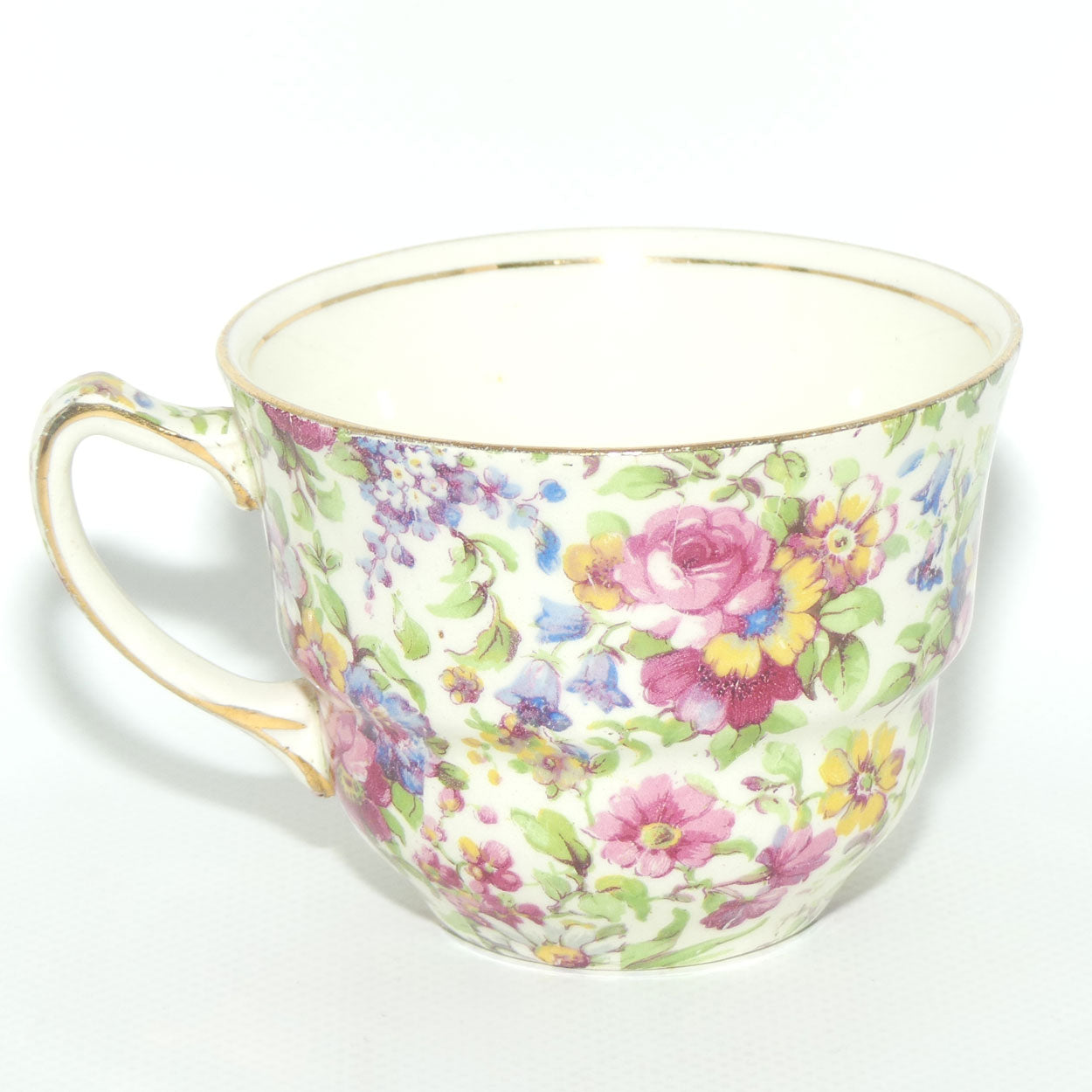 Royal Winton Summertime Chintz tea trio | Square Plate | #1
