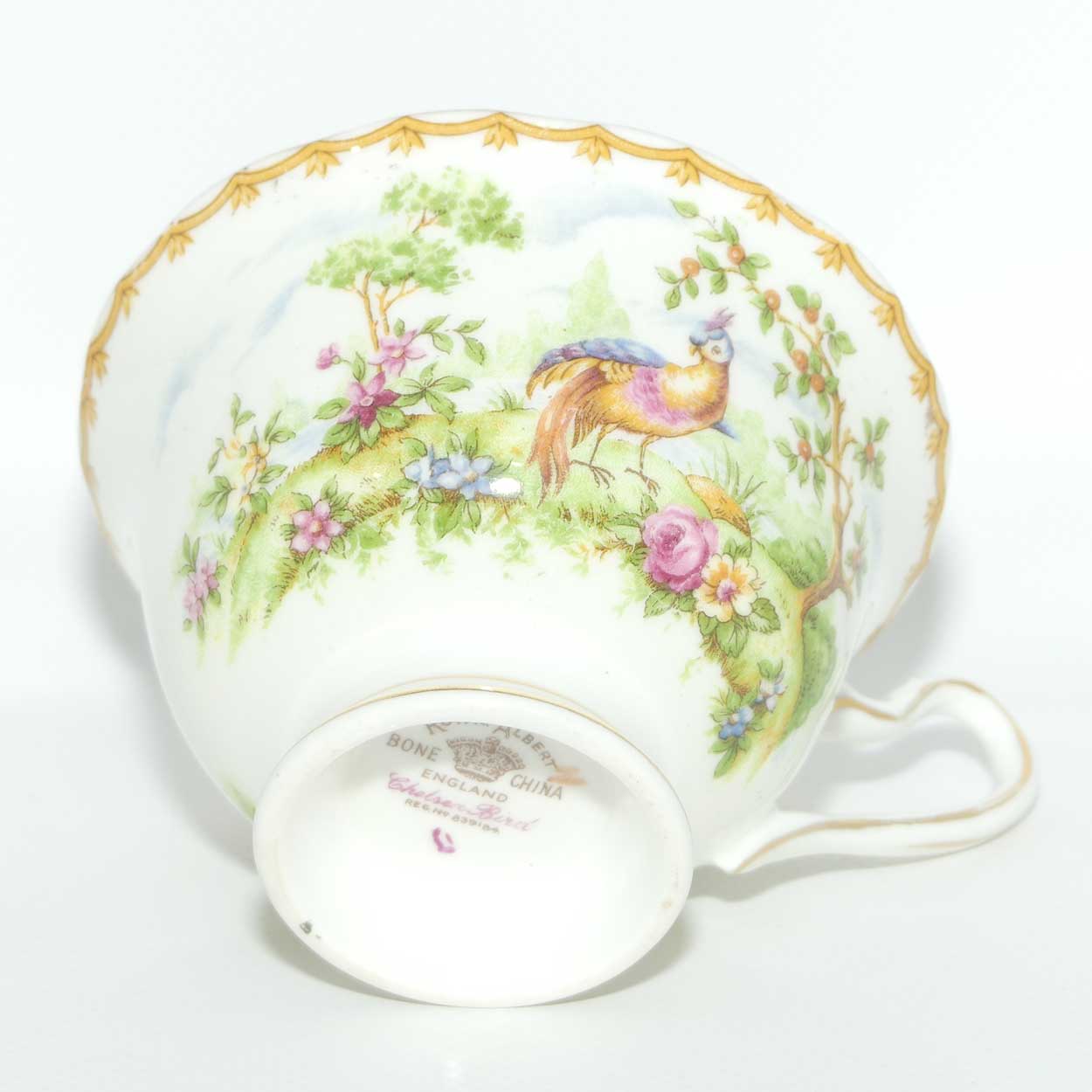 Royal Albert Bone China Chelsea Bird trio | Red Trim