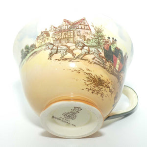 Royal Doulton Old English Coaching Scenes tea trio D6393