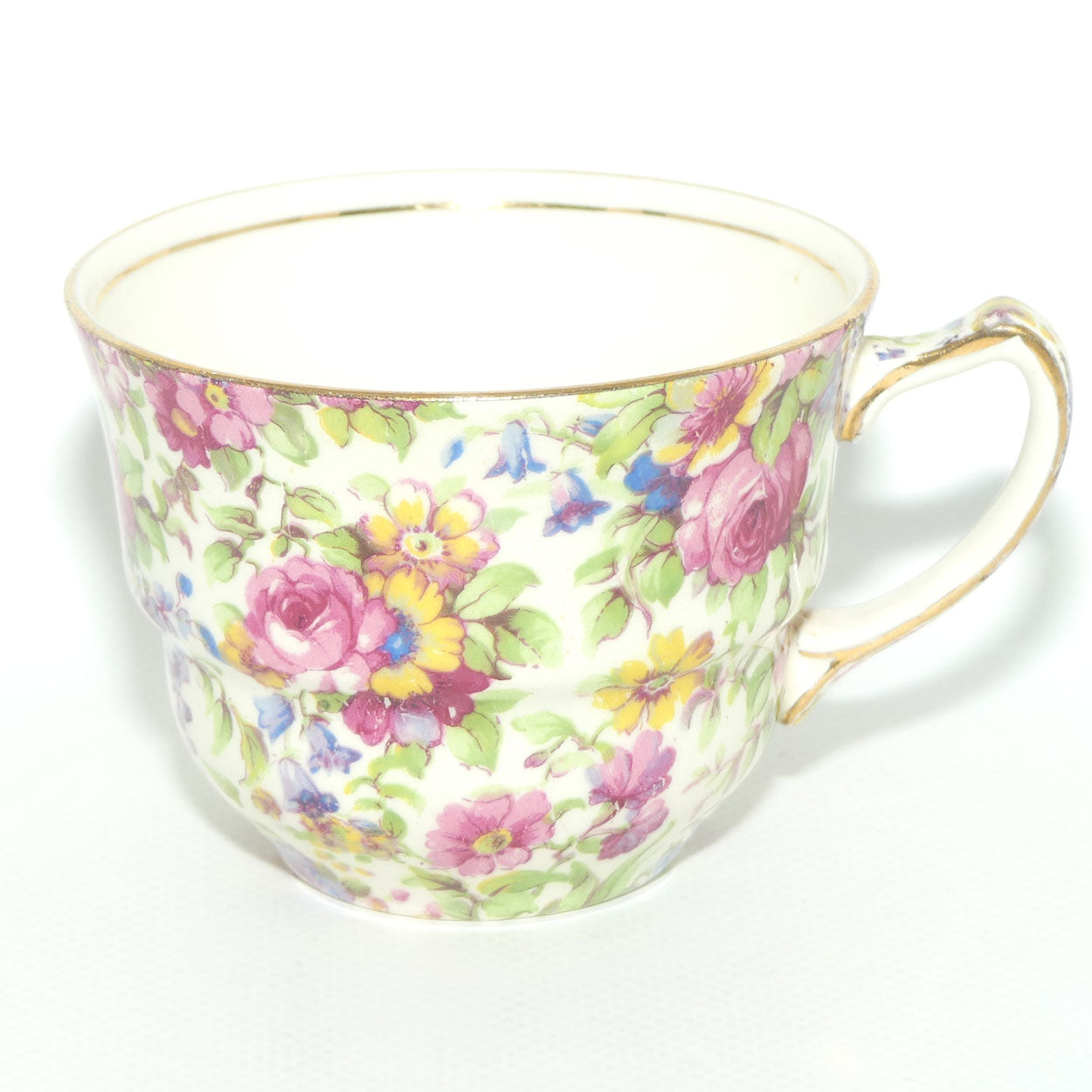 Royal Winton Summertime Chintz tea trio | Square Plate | #1
