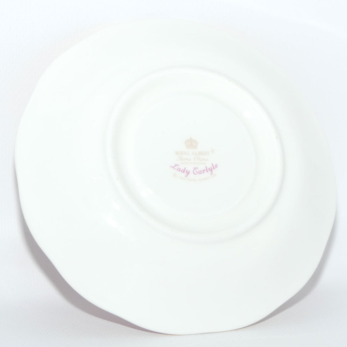 Royal Albert Bone China Lady Carlyle trio | Pink | Malvern | © 1944 Royal Albert Ltd