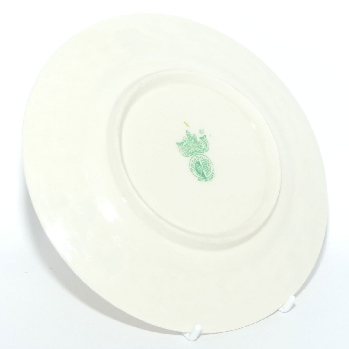 Belleek Shamrock Basket Weave trio | 2nd Green mark